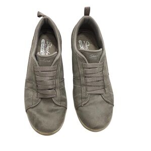 Skechers Air Cooled memory foam taupe slip on shoes